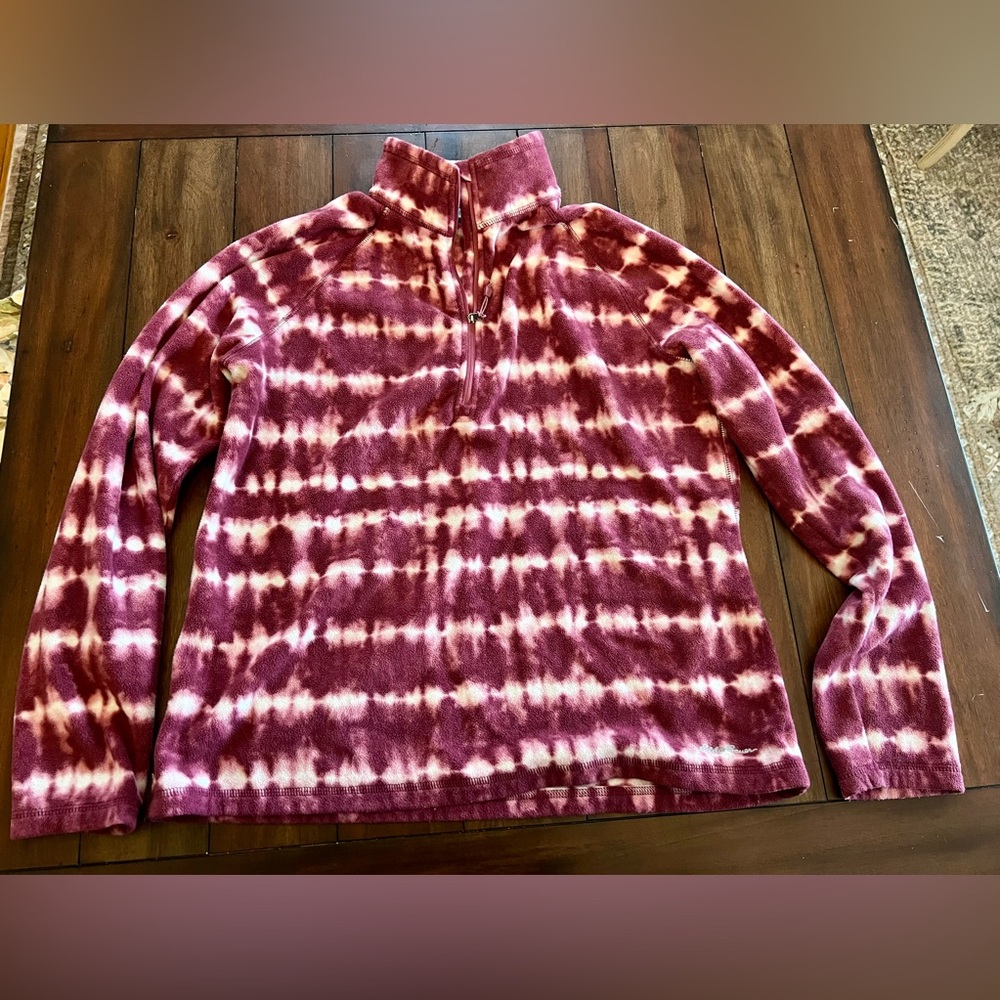 Eddie Bauer Quarter Zip Fleece Large